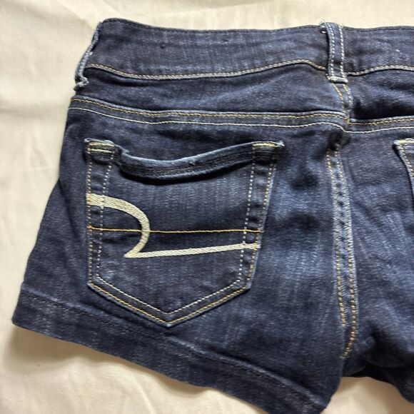Size 4 Denim Lot 2 Pair Jeans 1 Shorts  Dark Wash Skinny High Rise Bundle BL - Picture 5 of 16